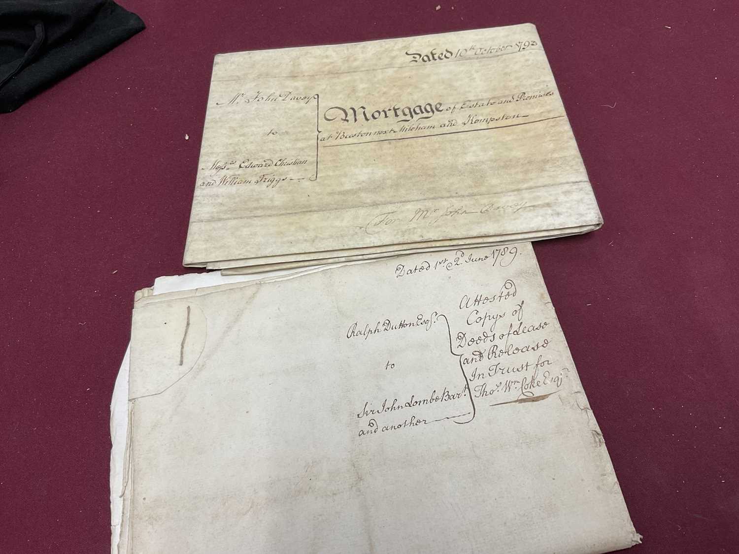 Large collection of indentures on vellum and paper, 17th century and later - Image 63 of 77