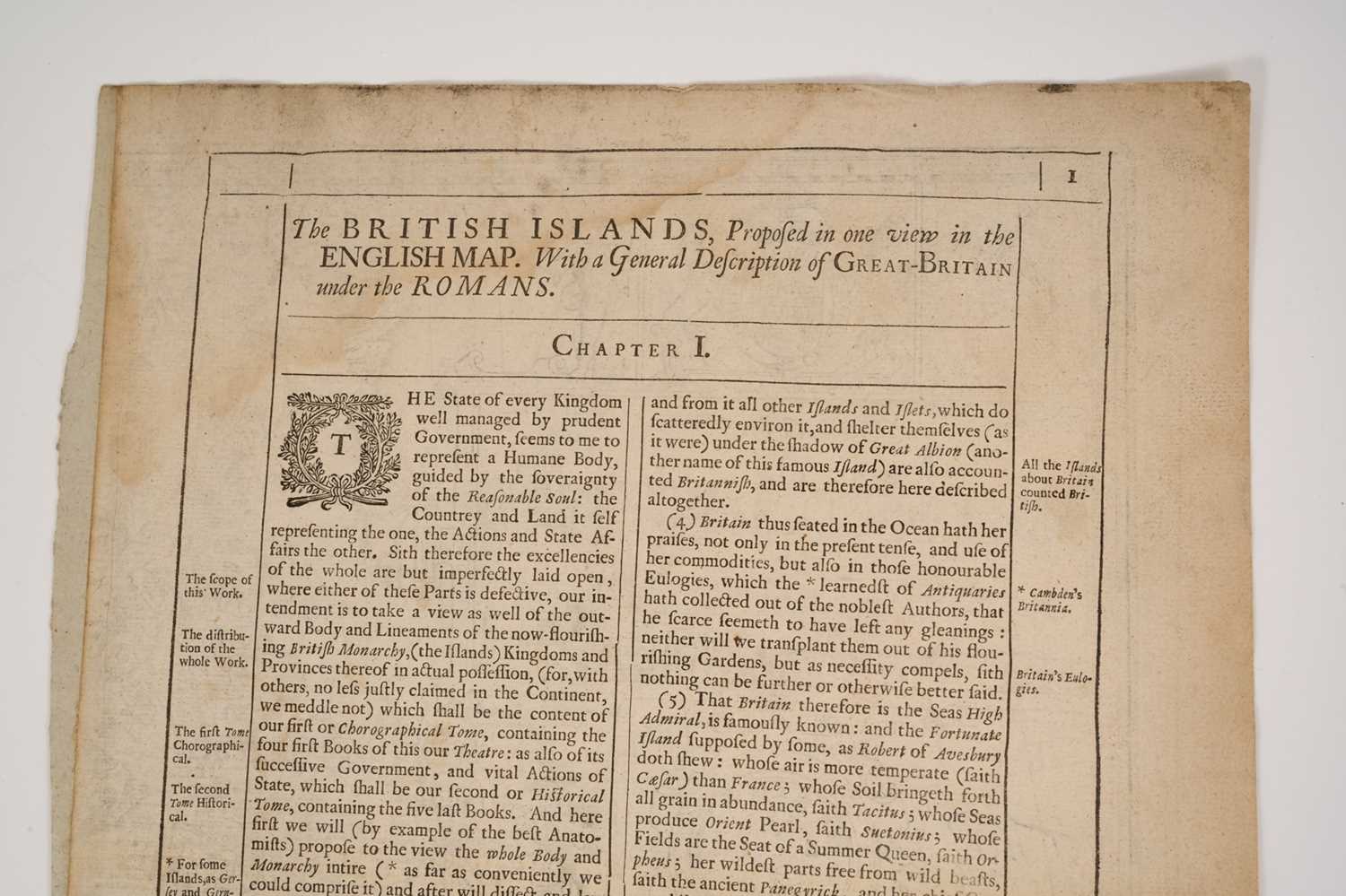 John Speed -17th century engraved map of British Isles - Image 2 of 15