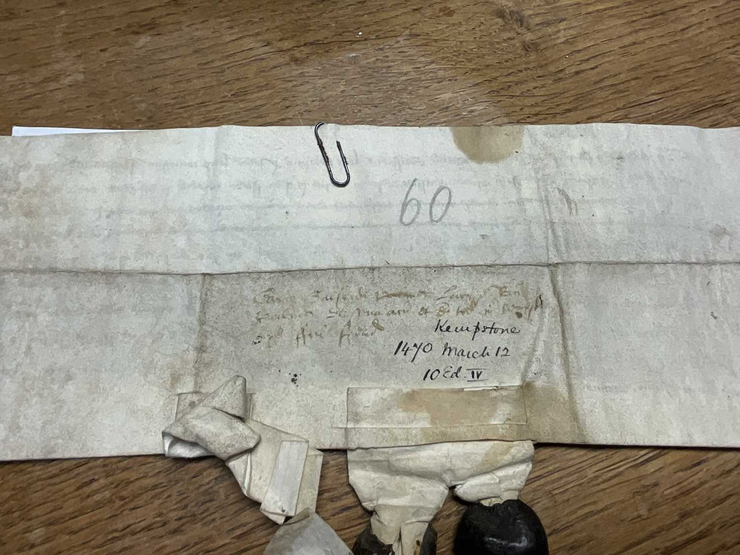 Of Norfolk interest: Good collection of early indentures on vellum and paper - Image 49 of 58