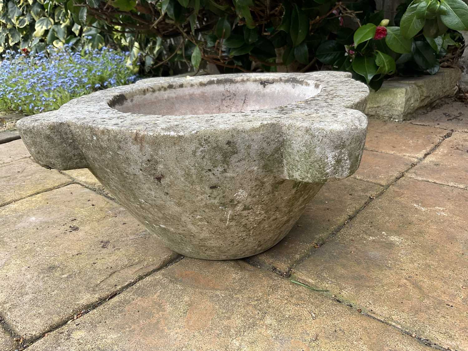 Antique marble mortar, 41 cm