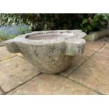 Antique marble mortar, 41 cm