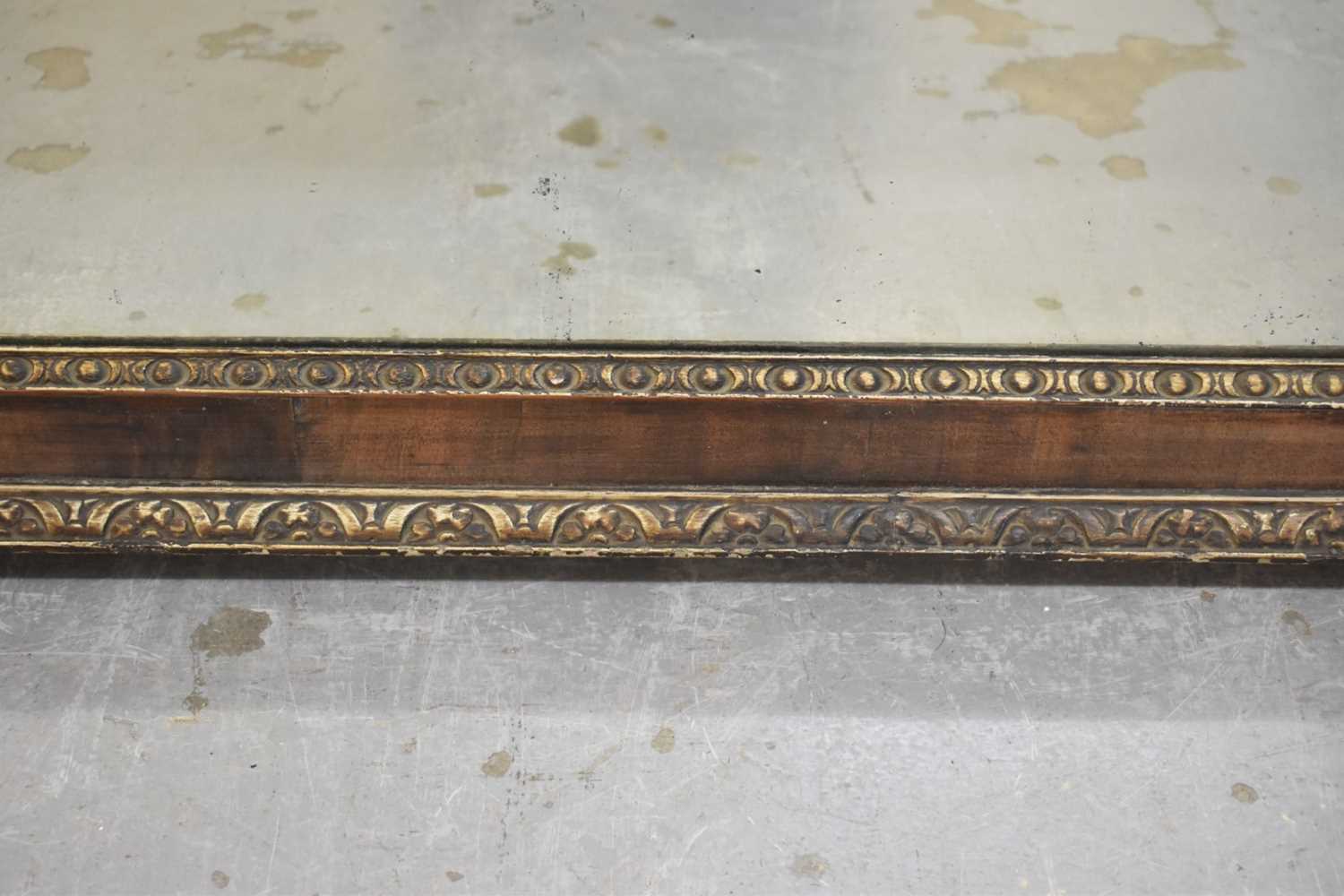 George I style walnut and gilt decorated landscape wall mirror - Image 5 of 9