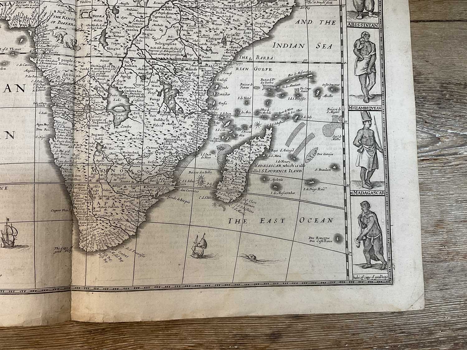 John Speed 17th century engraved map of Africa - Image 6 of 12