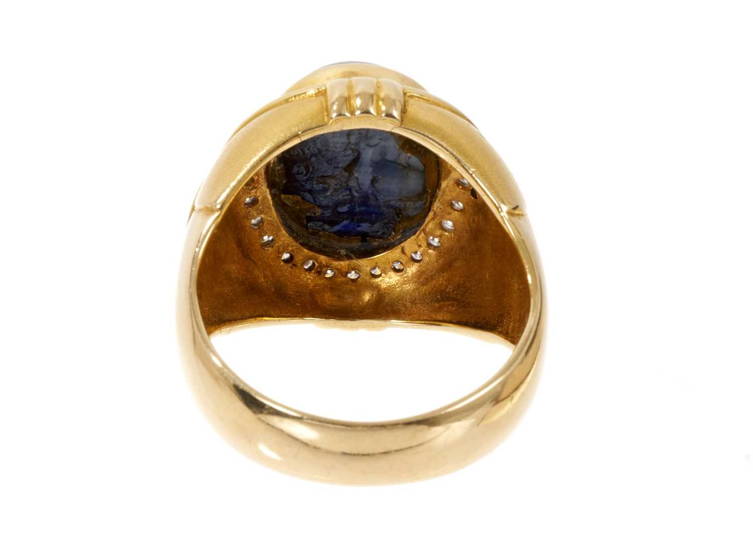 Sapphire and diamond ring - Image 4 of 4