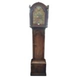 George II 8 day mahogany longcase clock with brass arch dial, maker Edward Faulkner, London, togethe