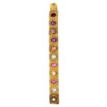 Regency/19th century gold and multi-gem set bracelet