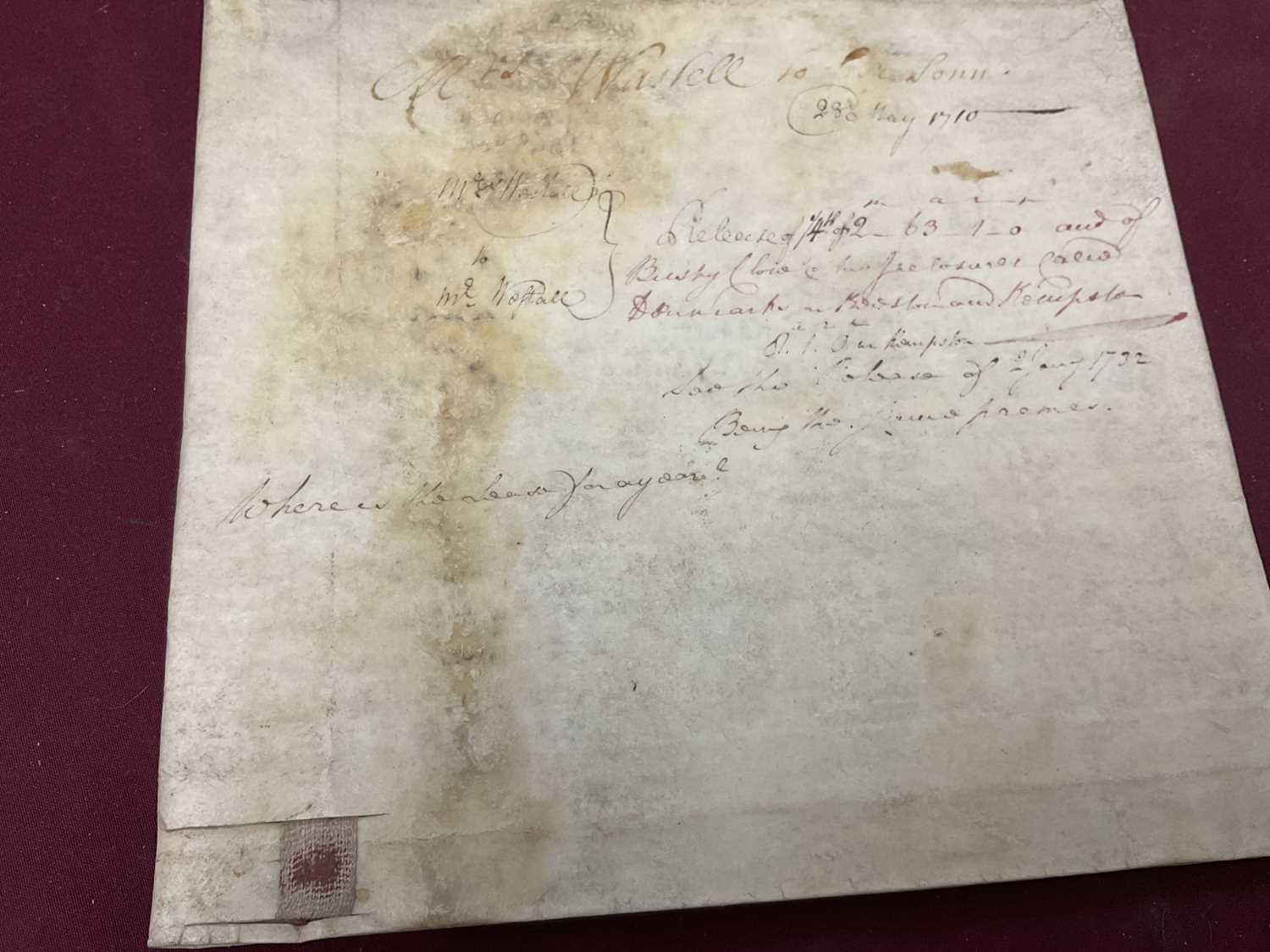 Large collection of indentures on vellum and paper, 17th century and later - Image 71 of 77