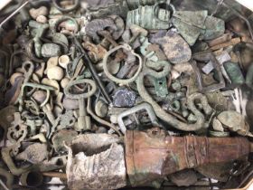 Collection of metal detecting finds, Roman and later