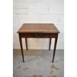 George III mahogany side table