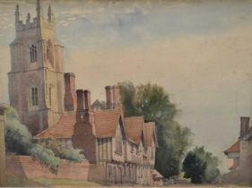 Louis S. M. Prince (act. 1923-1959) watercolour - Stoke by Nayland