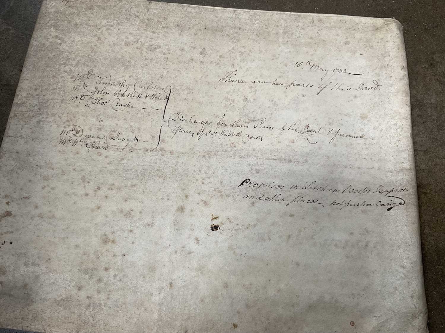 Large collection of indentures on vellum and paper, 17th century and later - Image 17 of 77