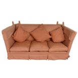 Traditional Knowle three-seater sofa