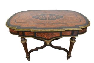 Good 19th century marquetry and ormolu mounted table