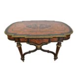 Good 19th century marquetry and ormolu mounted table