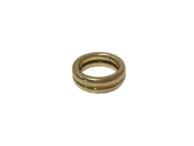 18ct gold ring by Mick Milligan, London, circa 1972. Unmarked.