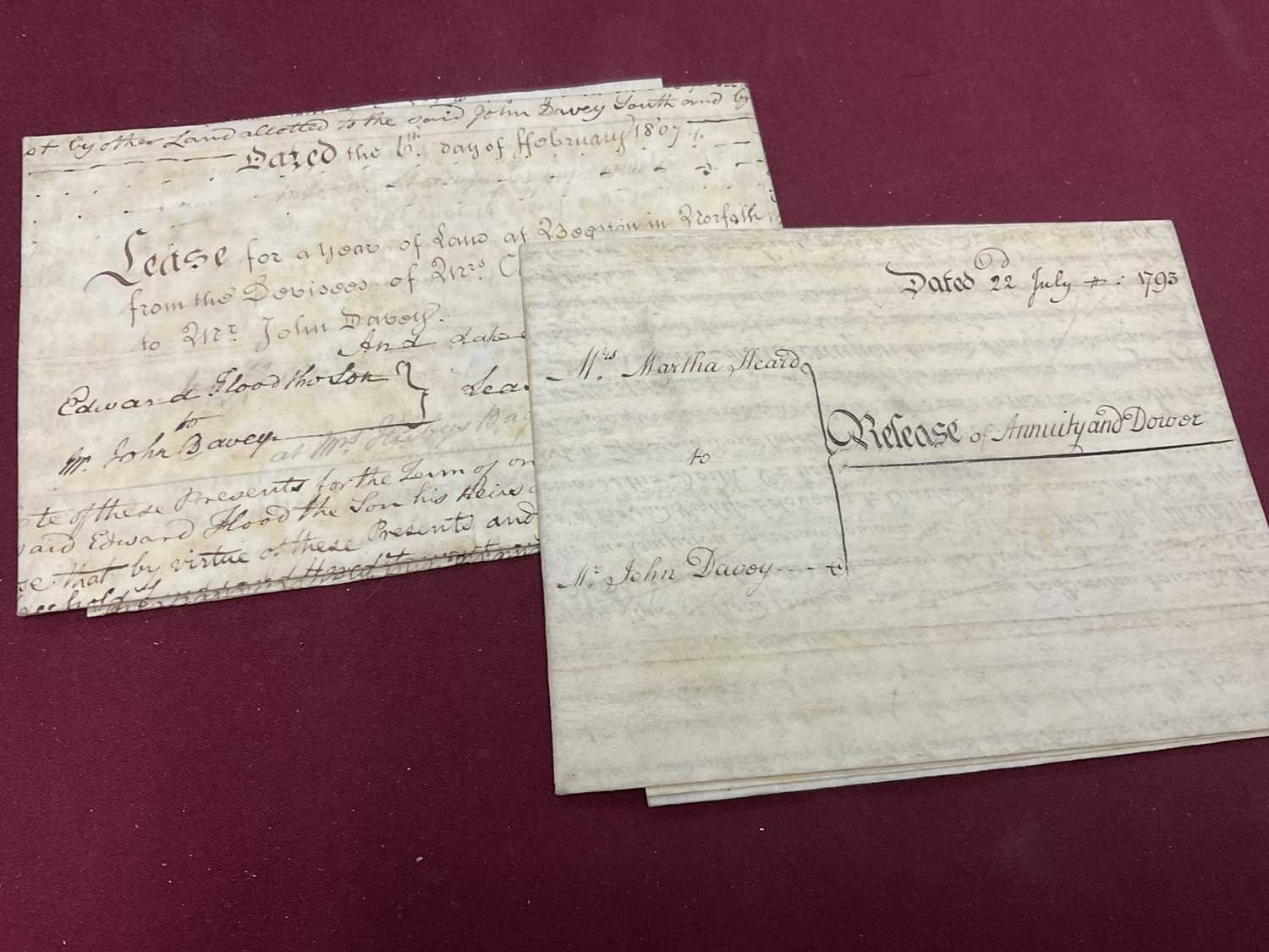 Large collection of indentures on vellum and paper, 17th century and later - Image 27 of 77