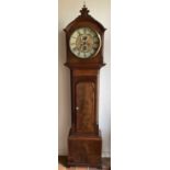 19th century Scottish mahogany longcase clock, by James McAnarney