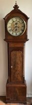 19th century Scottish mahogany longcase clock, by James McAnarney