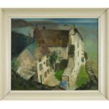 *Glyn Morgan (1926-2015) oil on canvas - House by the Sea, signed verso, 51cm x 61cm, framed