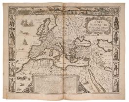 John Speed 17th century engraved map of The Romane Empire