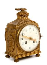 Early 20th century French ormolu Pendule d’Officer clock