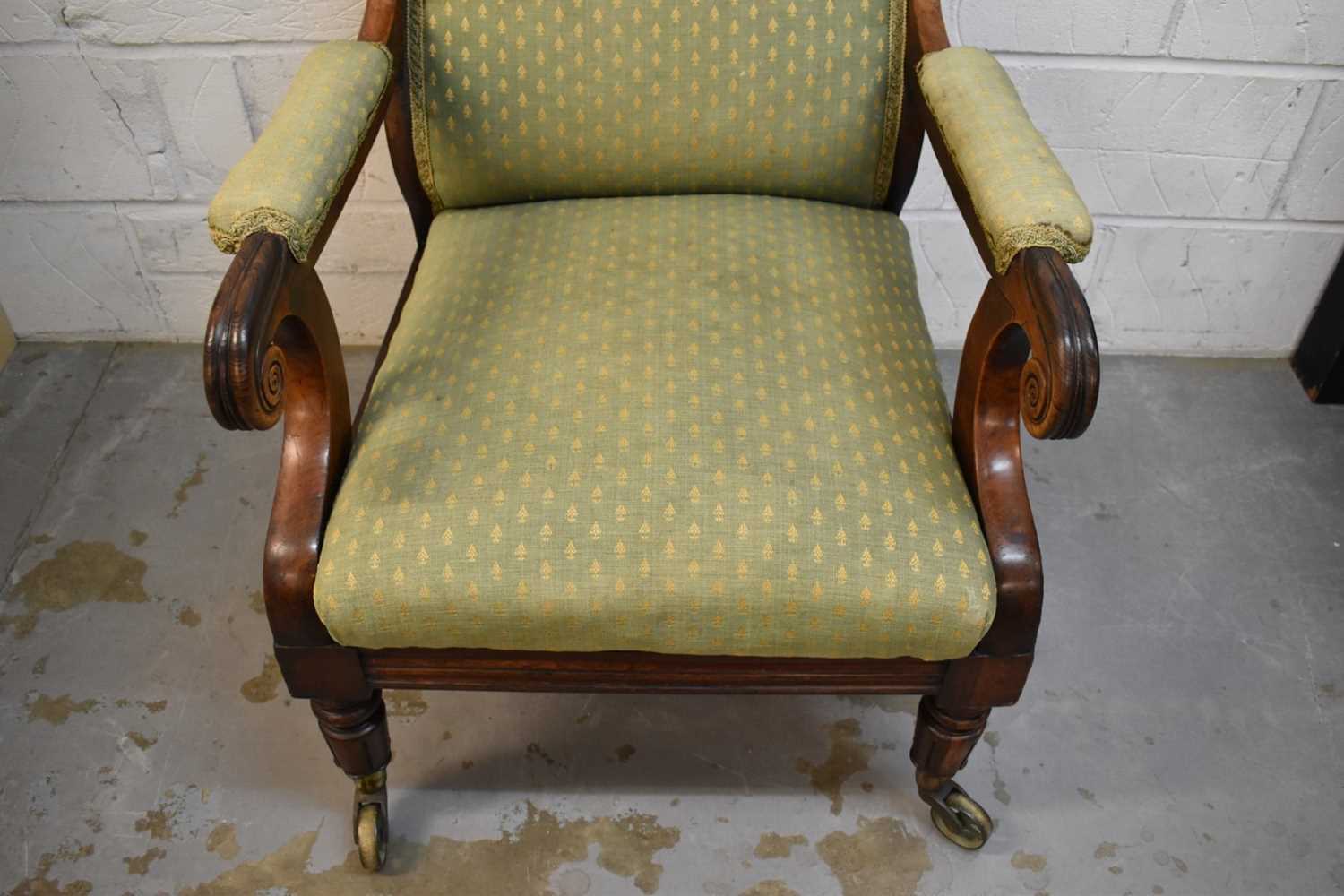 Regency rosewood library chair - Image 4 of 10