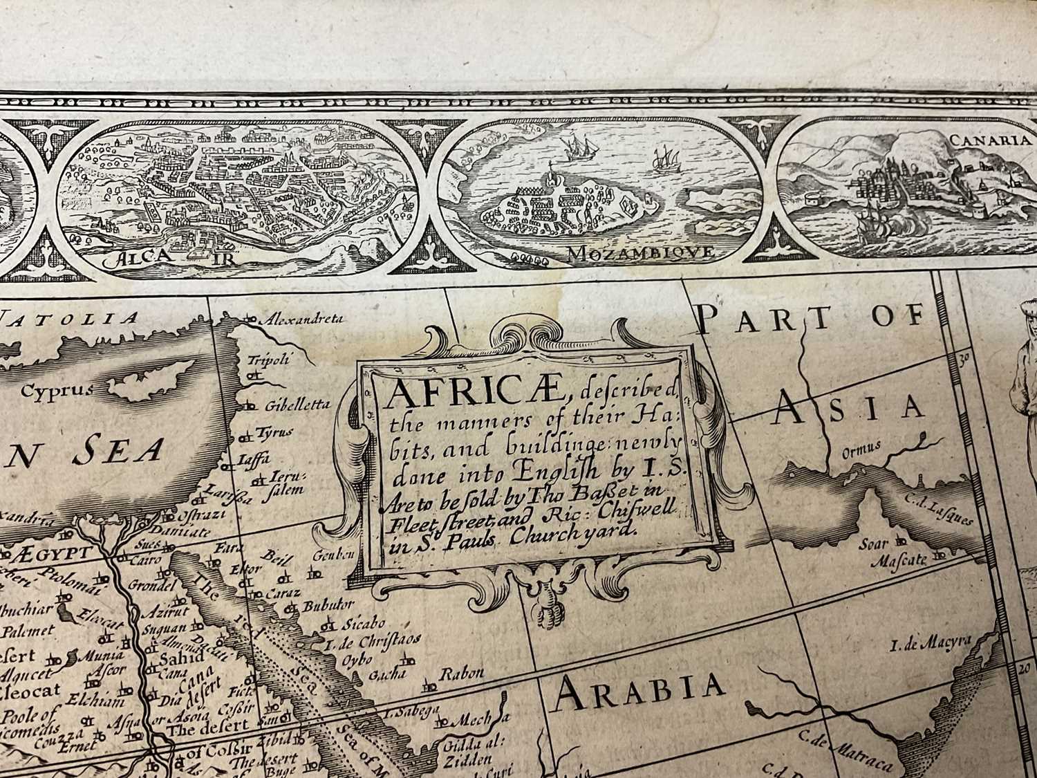 John Speed 17th century engraved map of Africa - Image 4 of 12