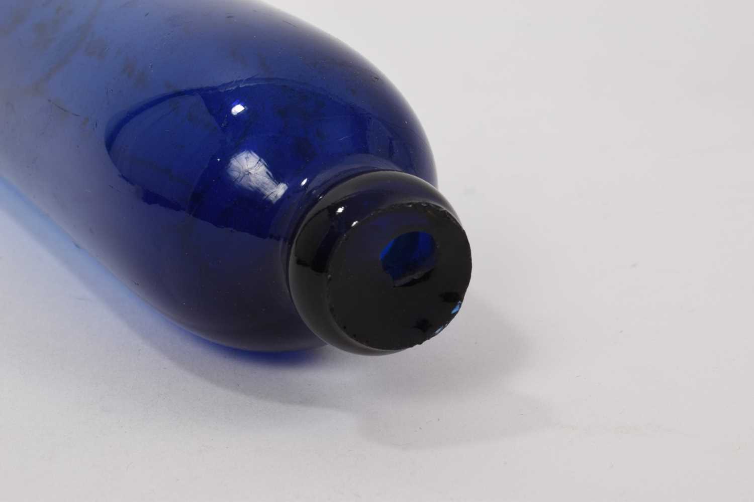 Victorian Bristol blue glass rolling pin - Bild 3 aus 3