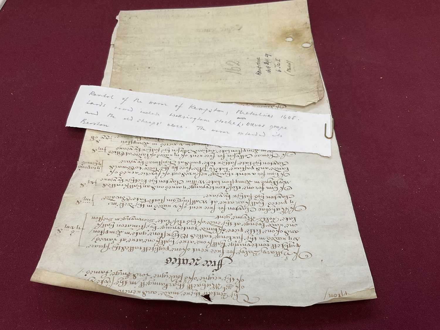 Of Norfolk and Sir Edward Coke (1552-1634) interest: Large archive of indentures on vellum and paper - Image 54 of 73