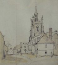 After John Constable limited edition print - St Peter's Church, Sudbury from the south east, 1814-15
