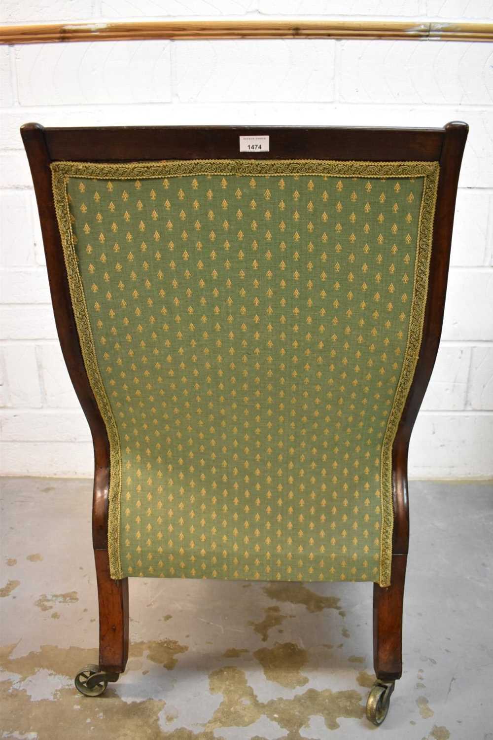Regency rosewood library chair - Image 8 of 10