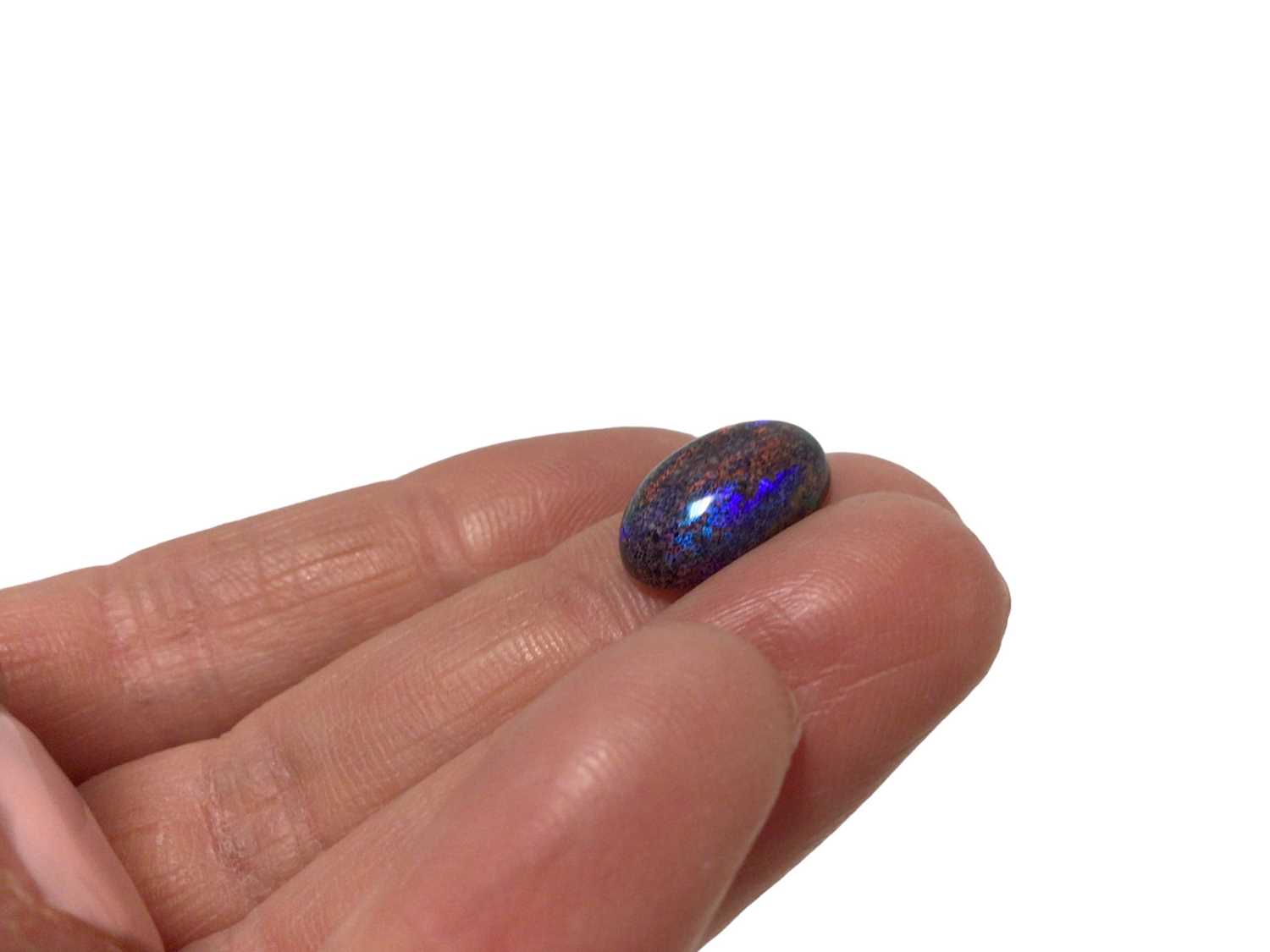 Unmounted black opal cabochon - Image 6 of 6