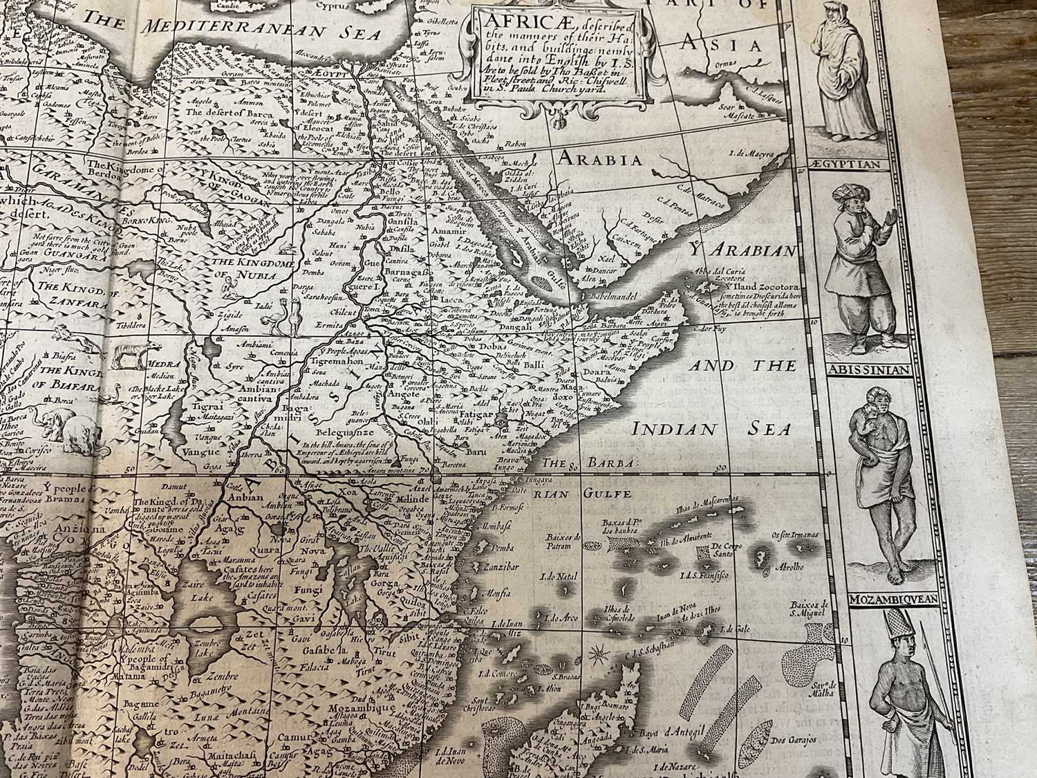 John Speed 17th century engraved map of Africa - Image 8 of 12