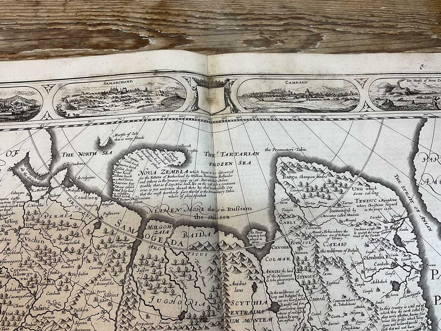 John Speed - 17th century engraved map of Tartary - Image 9 of 13