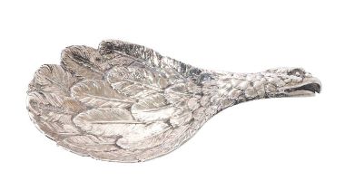 Rare eagle's head silver caddy spoon by Joseph Wilmore