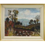 *Lucy Harwood (1893-1972) oil on canvas - Autumn Landscape