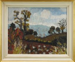*Lucy Harwood (1893-1972) oil on canvas - Autumn Landscape