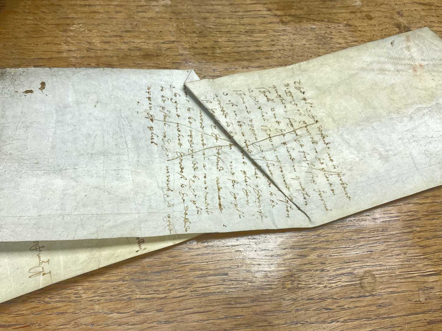 Of Norfolk interest: Good collection of early indentures on vellum and paper - Image 31 of 58