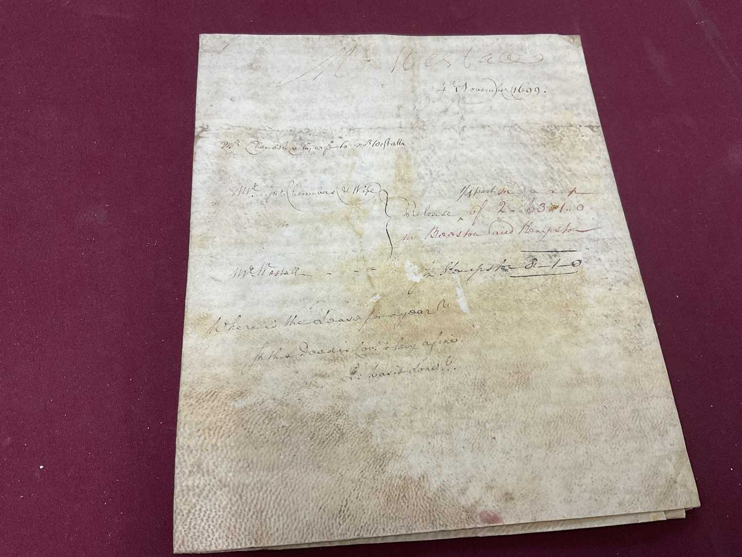 Large collection of indentures on vellum and paper, 17th century and later - Image 40 of 77