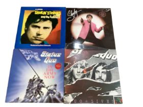 Box of LP records including Kay Starr, Brenda Lee, Status Quo, Johnny Kidd & The Pirates, Swinging B