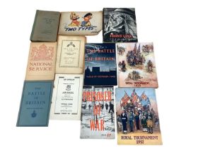 Selection of military ephemera including training manuals, instructor guides, magazines etc