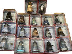 BBC Dr Who Special Dalek Collectable Figures No.s 1-20 (No.s 9, 15, 16 missing), boxed