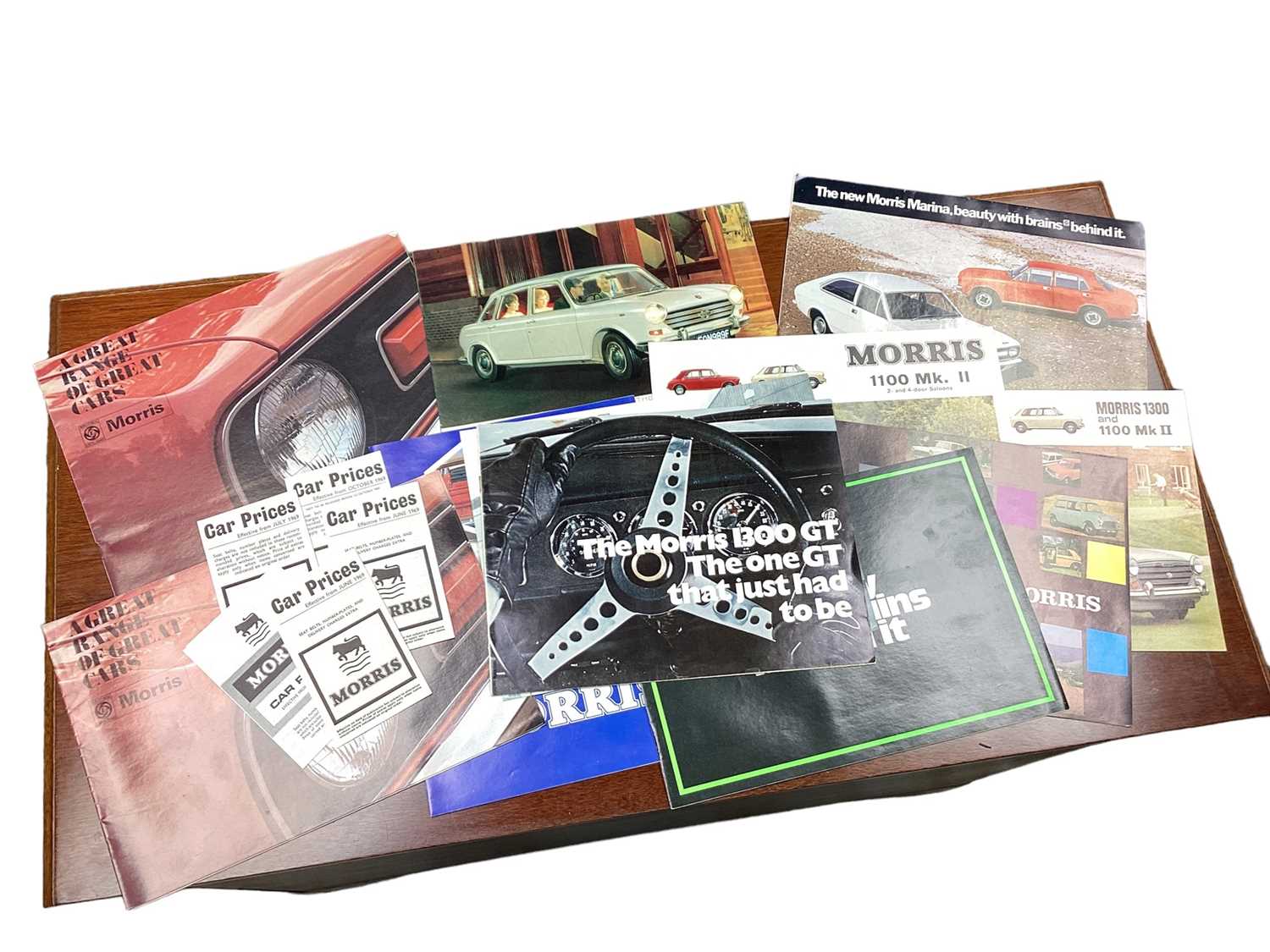 Collection of 1960s and 70s Morris sales brochures, price lists and related ephemera, to include 6 c