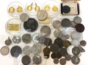 World - Mixed medallions, counterfeits & other issues to include some silver (Qty)