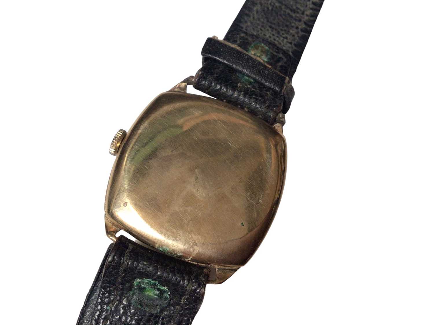 1930s 9ct gold cased W. Benson Longines wristwatch on leather strap, together with a gold plated Ing - Image 4 of 8