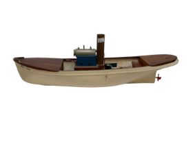 Scratch built pond yacht with steam engine