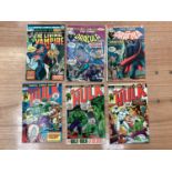 Mixed Marvel Comics, to include Silver Surfer #14, The Mighty Thor #225, The Incredible Hulk #162, T
