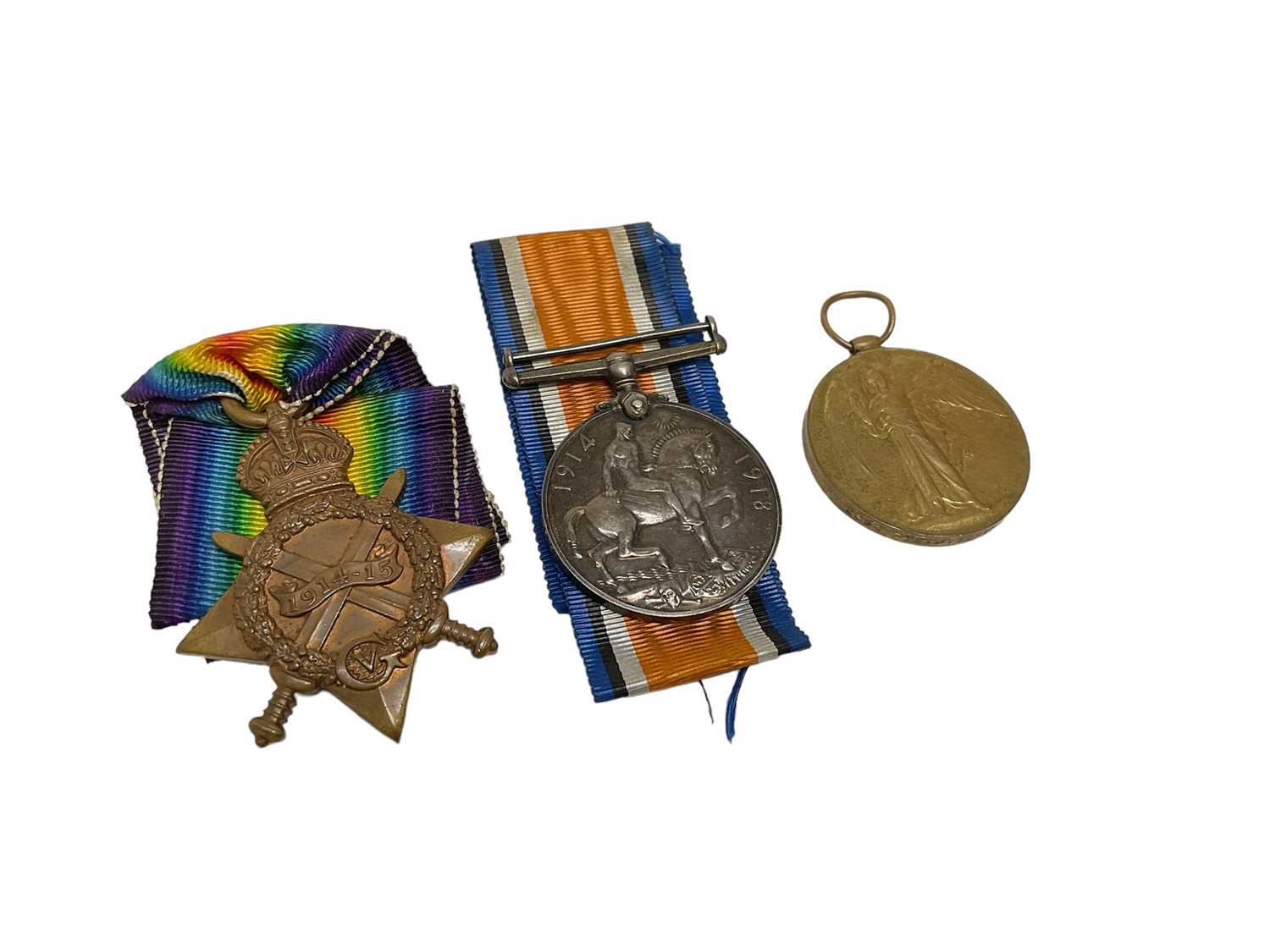 First World War 1914 - 15 Star trio comprising 1914 - 15 Star, War and Victory medals named to 2654
