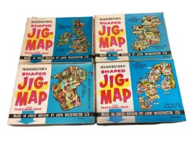 Waddington's Shaped Jig-Maps including British Isles No.560, Ireland No.559, Australia No.565, North