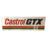 Large Vintage Castrol GTX metal garage sign, 183 x 61cm